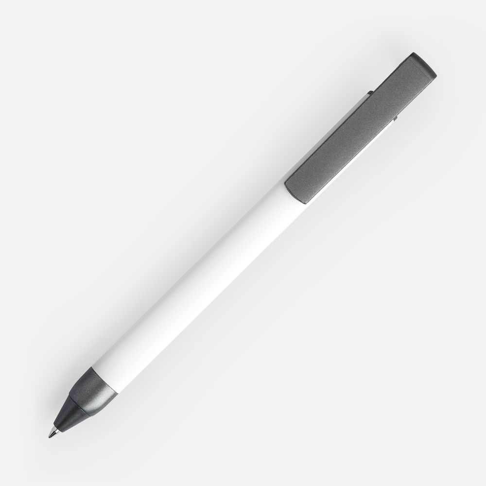 Ручка шариковая Standic с подставкой для телефона, белая — фото 1