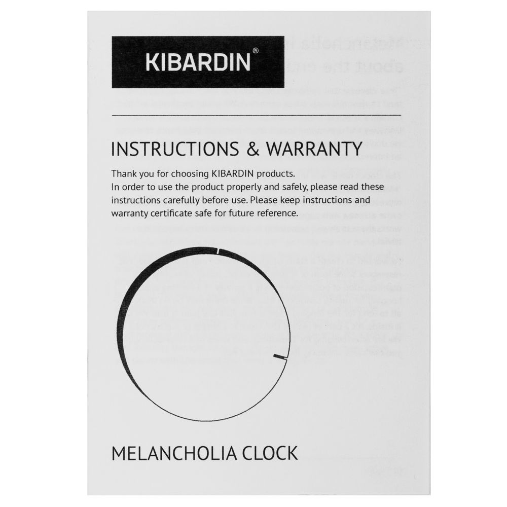 Часы настенные Melancholia Clock, черные — фото 8