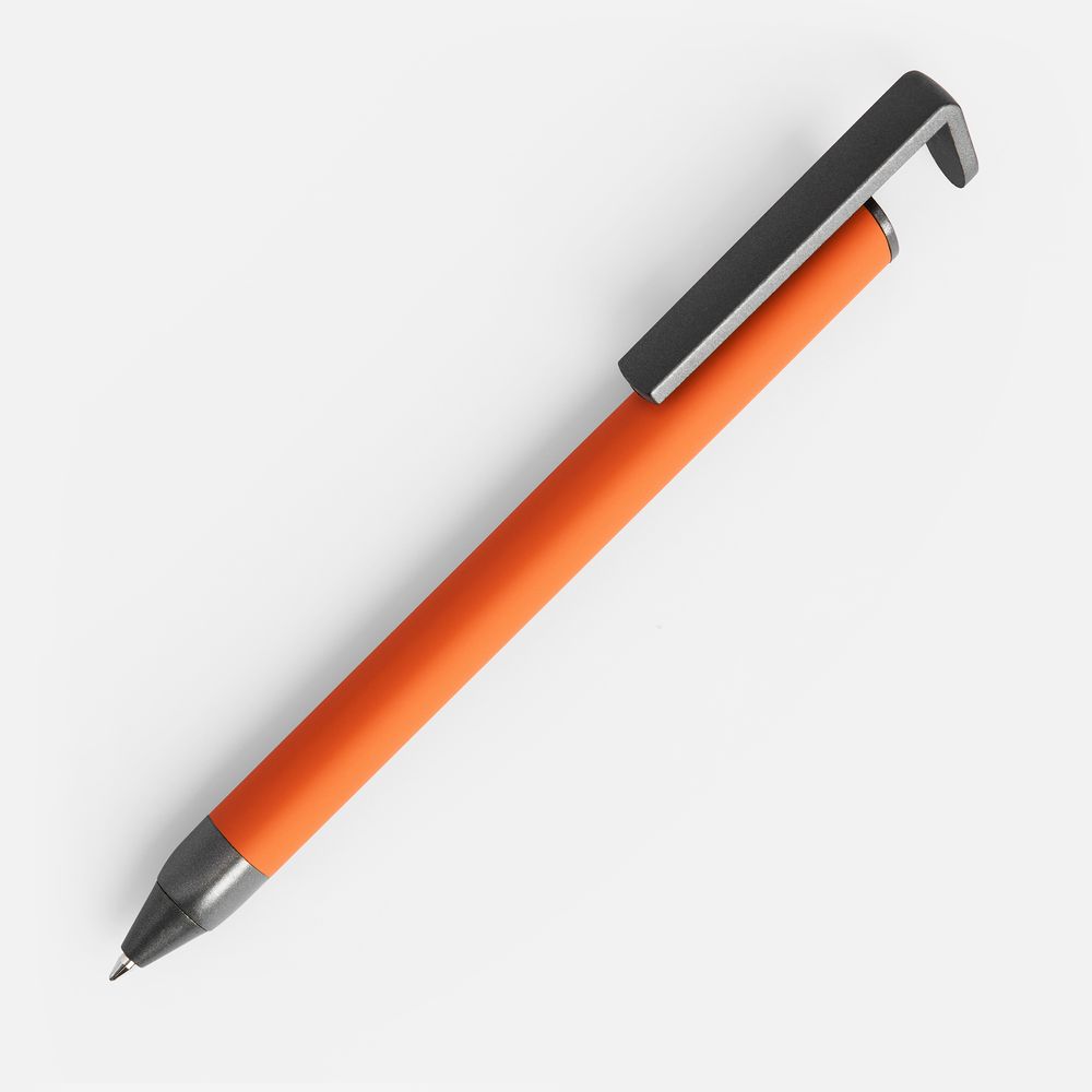 Ручка шариковая Standic с подставкой для телефона, оранжевая — фото 6