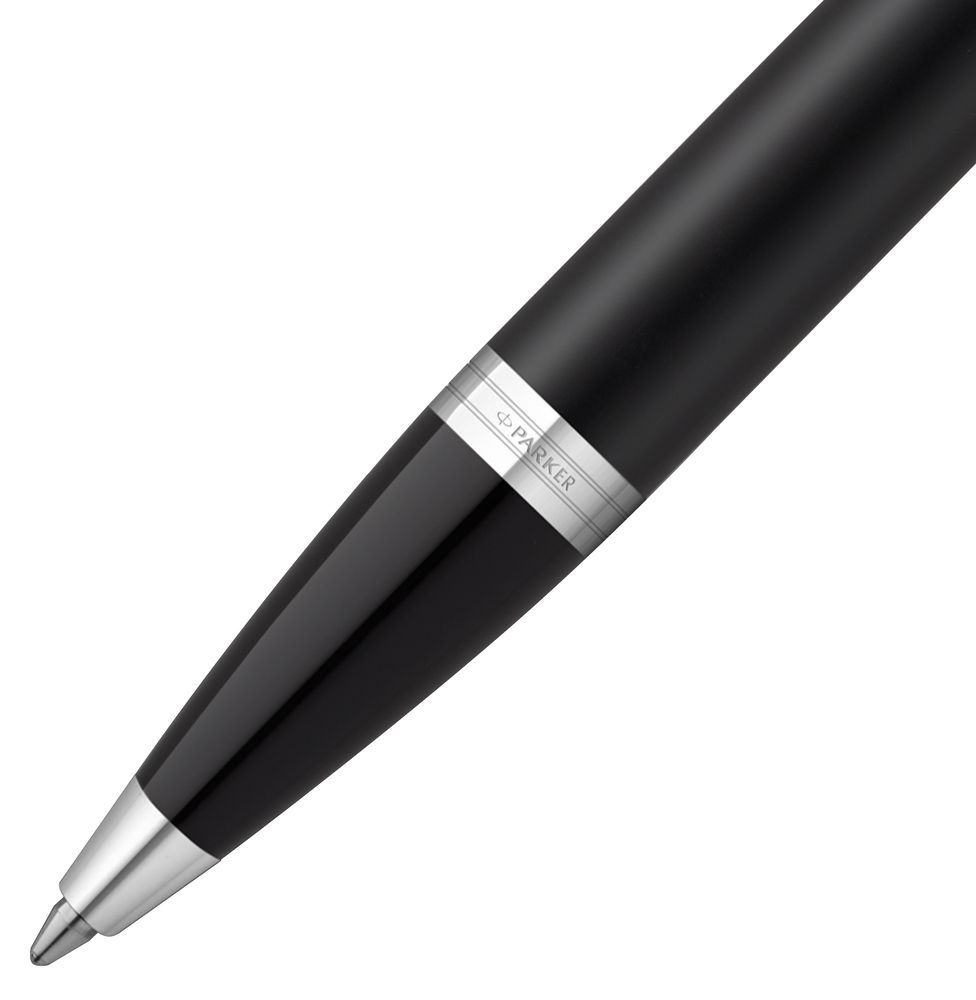 Ручка шариковая Parker IM Essential Muted Black CT, черная — фото 2