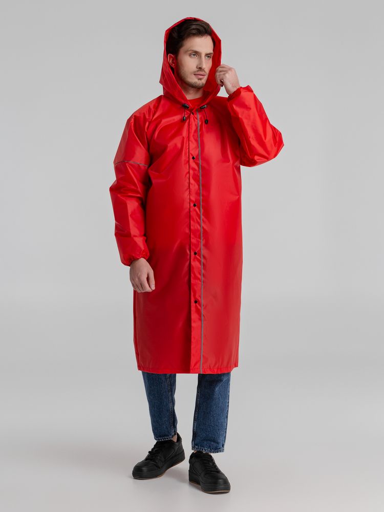Дождевик со светоотражающими элементами Rainman Blink, красный — фото 5