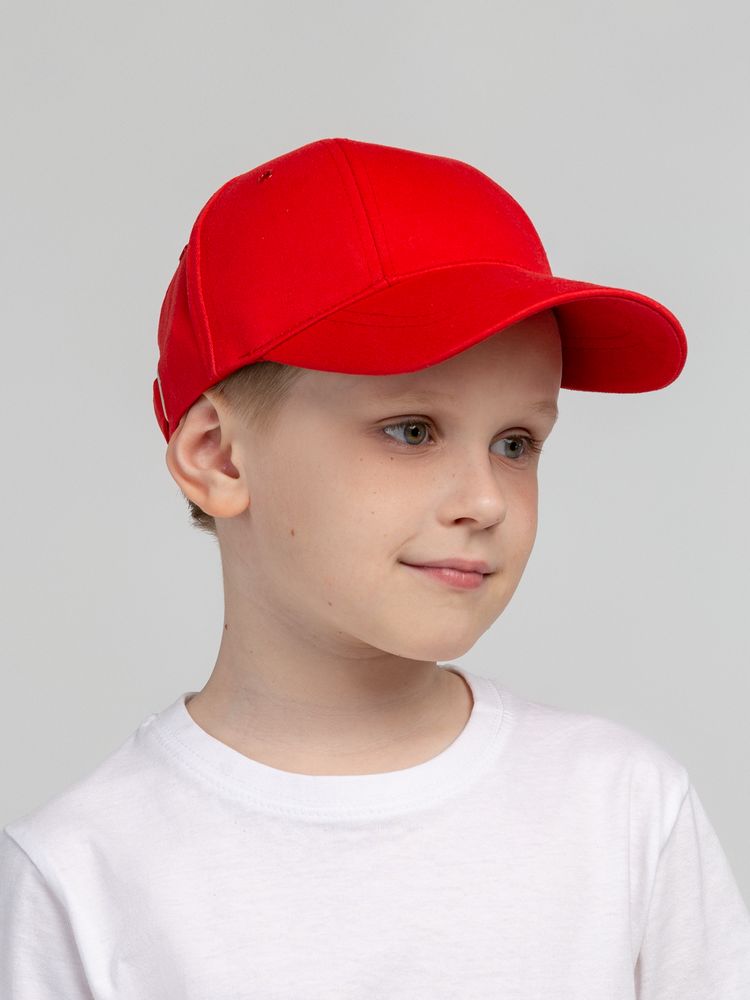 Бейсболка детская Capture Kids, красная — фото 3