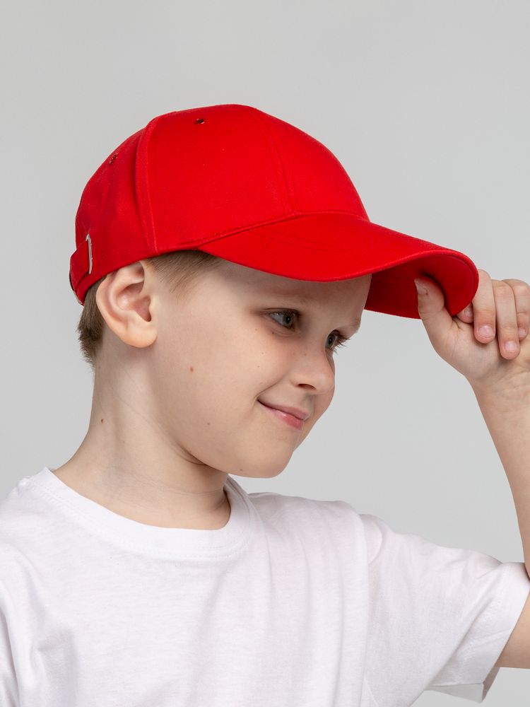 Бейсболка детская Capture Kids, красная — фото 4