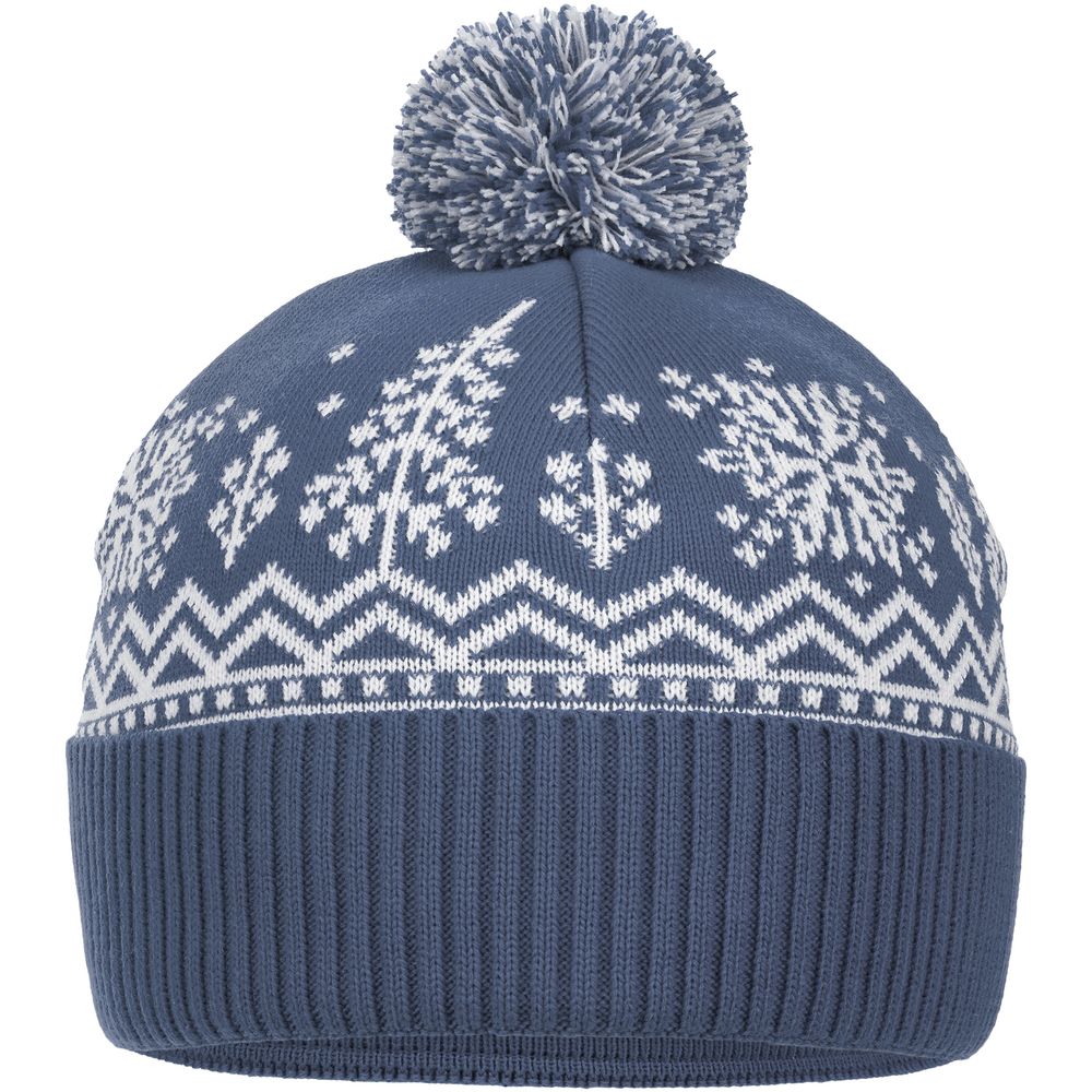 Шапка Elnik, серая с молочно-белым — фото 1