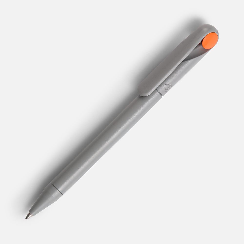 Ручка шариковая Prodir DS1 TMM Dot, серая с оранжевым — фото 7