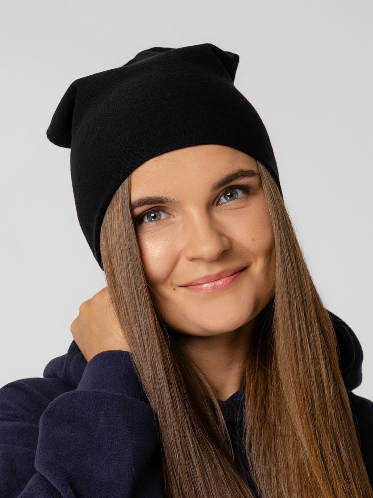 Шапка Hey, черная — фото 1