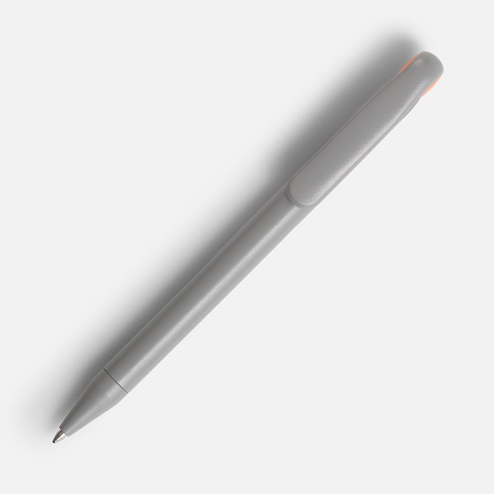 Ручка шариковая Prodir DS1 TMM Dot, серая с оранжевым — фото 1