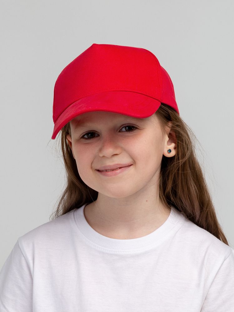 Бейсболка детская Standard Kids, красная — фото 2