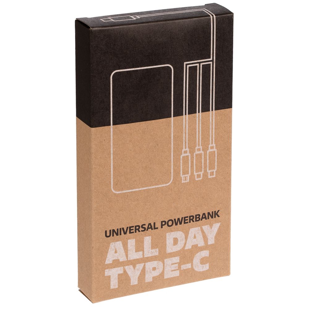 Аккумулятор Uniscend All Day Type-C 10000 мАч, черный — фото 1