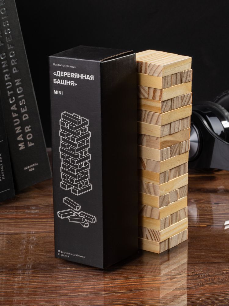 Игра «Деревянная башня мини», неокрашенная — фото 4