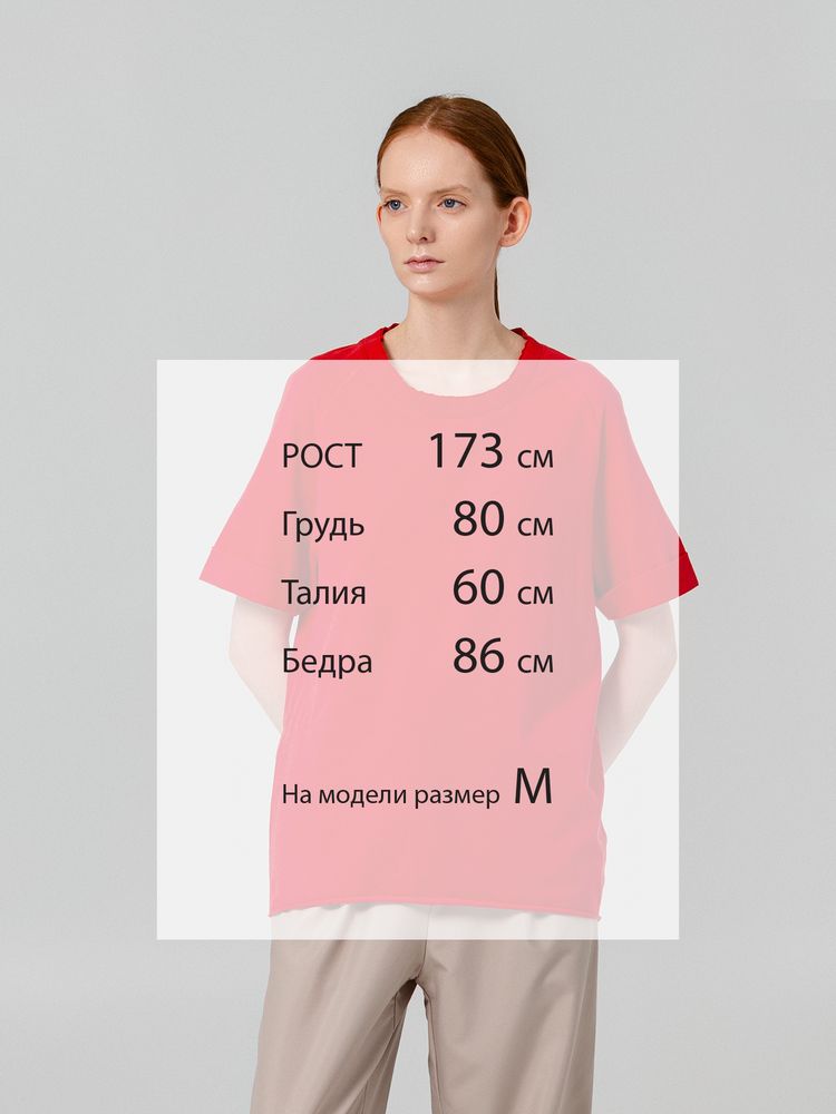 Футболка унисекс Vozduh 1.0, красная — фото 3