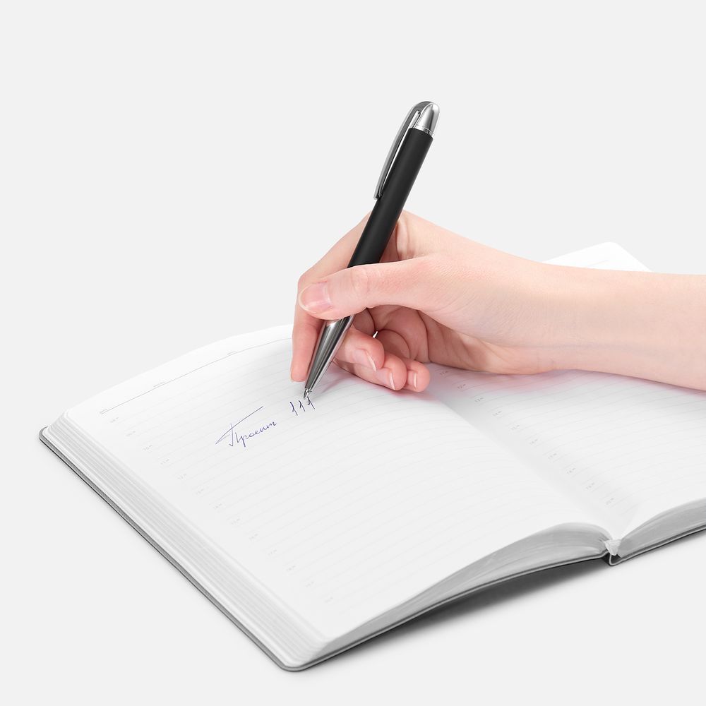 Ручка шариковая Arc Soft Touch, черная — фото 3