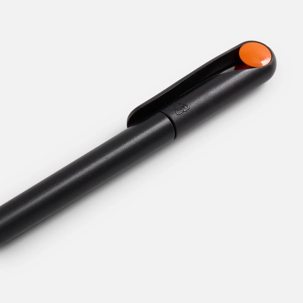 Ручка шариковая Prodir DS1 TMM Dot, черная с оранжевым — фото 3