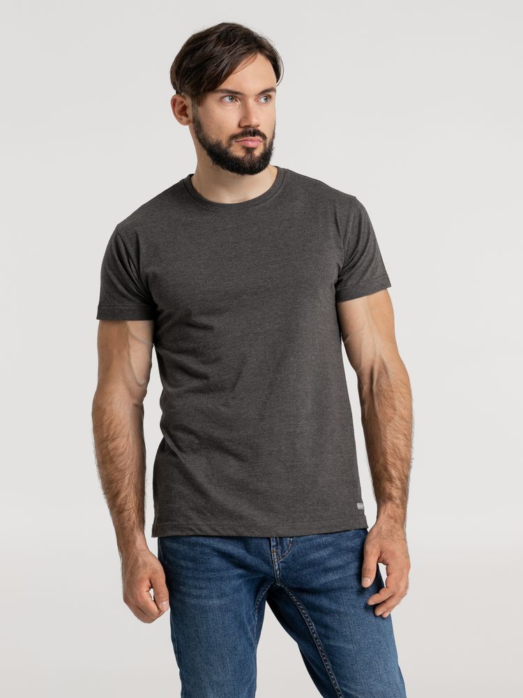 Футболка унисекс Firm Wear, черный меланж — фото 8