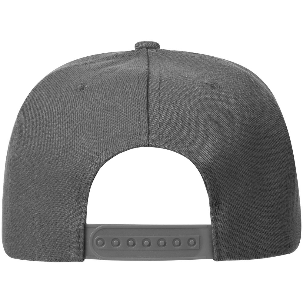 Бейсболка Snapback с прямым козырьком, серая — фото 2