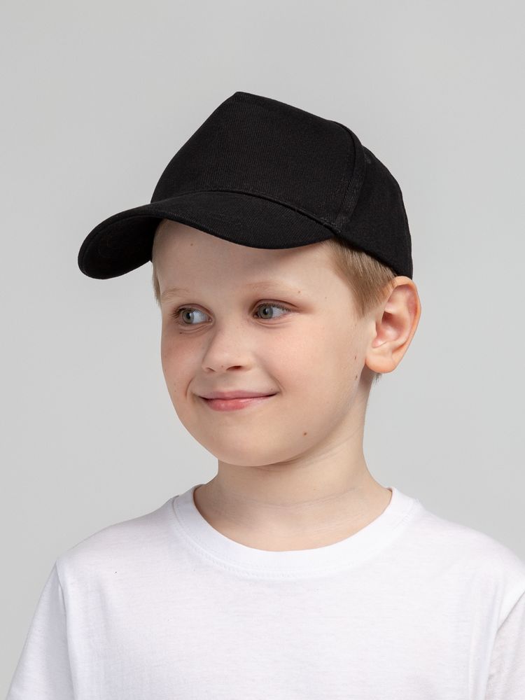 Бейсболка детская Standard Kids, черная — фото 3