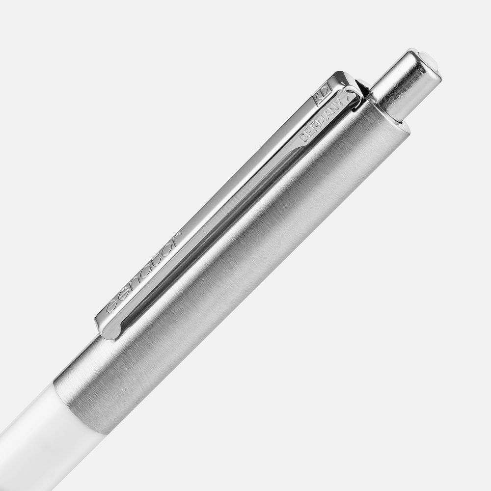 Ручка шариковая Senator Point Metal, ver.2, белая — фото 2