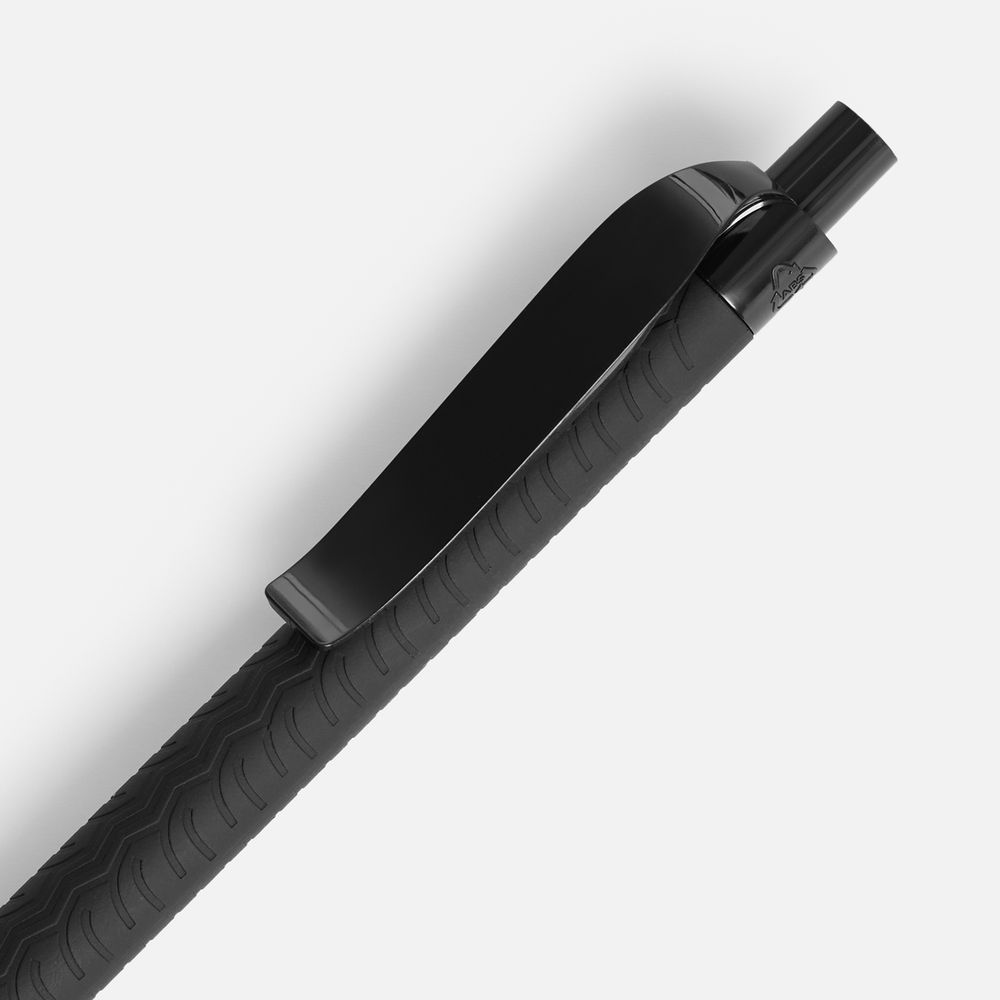 Ручка шариковая Prodir QS03 PRP Tyre Soft Touch, черная — фото 3