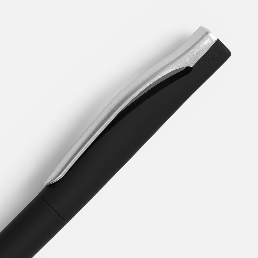 Ручка шариковая Pin Soft Touch, черная — фото 2