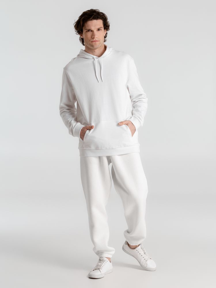 Толстовка с капюшоном унисекс Hoodie, белая — фото 6