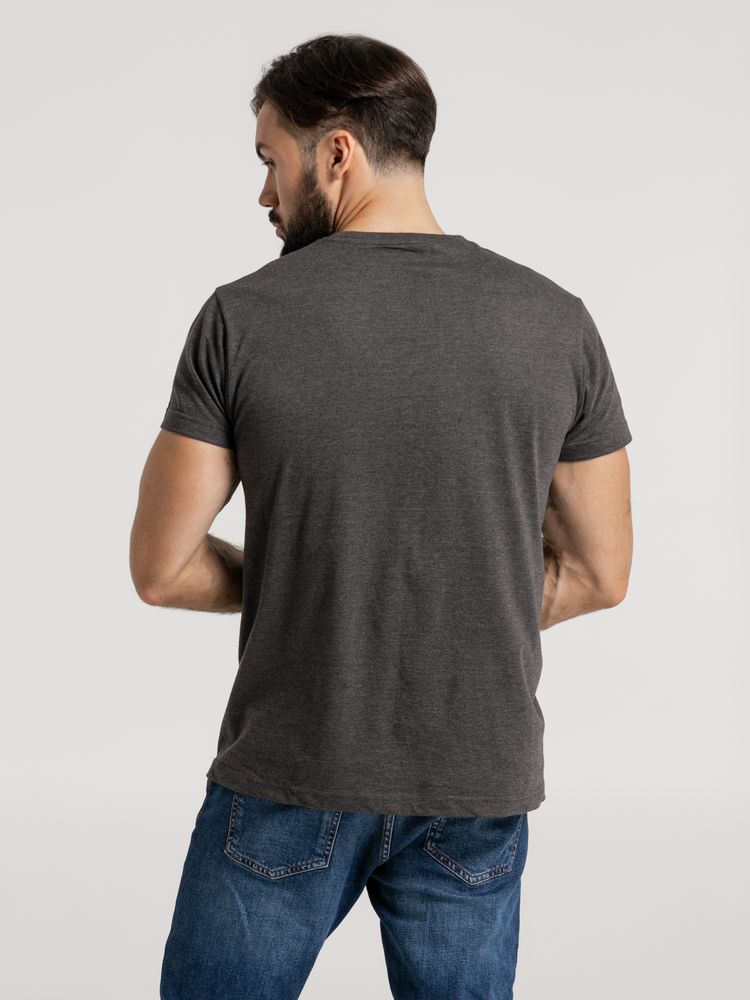 Футболка унисекс Firm Wear, черный меланж — фото 4