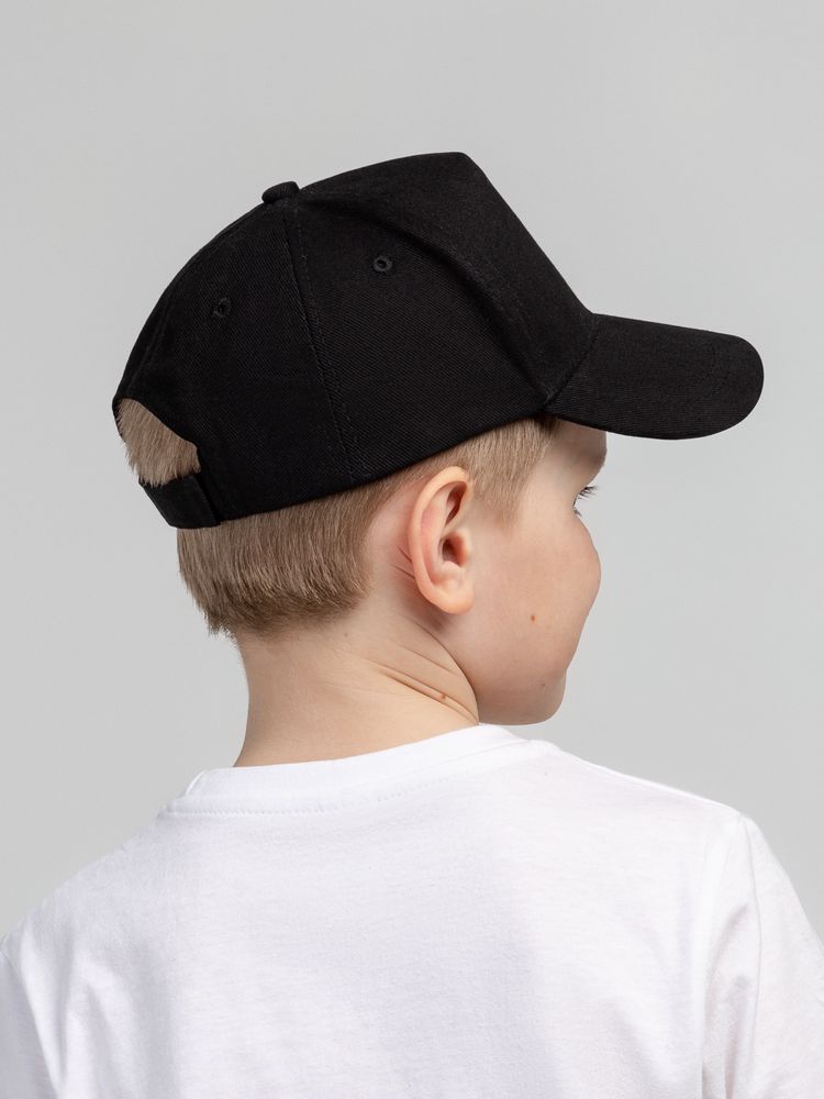 Бейсболка детская Standard Kids, черная — фото 4