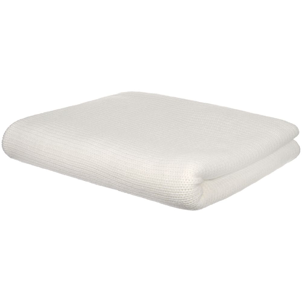 Плед Knitly, жемчужно-белый — фото 1