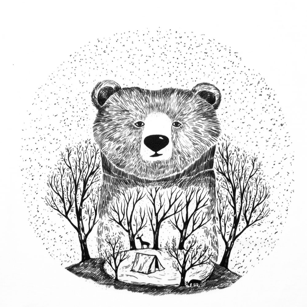 Футболка женская Bear, белая — фото 1