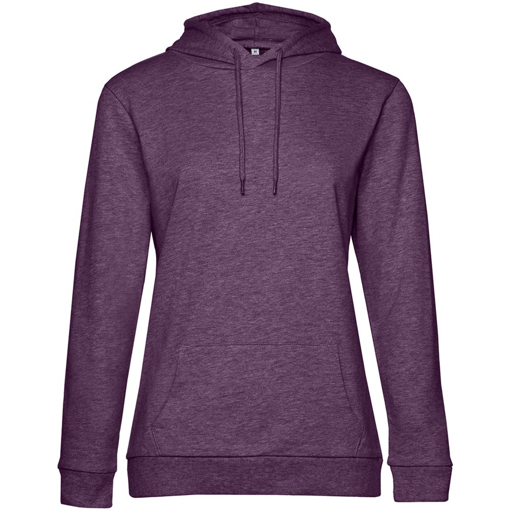 Толстовка с капюшоном женская Hoodie, фиолетовый меланж — фото 6