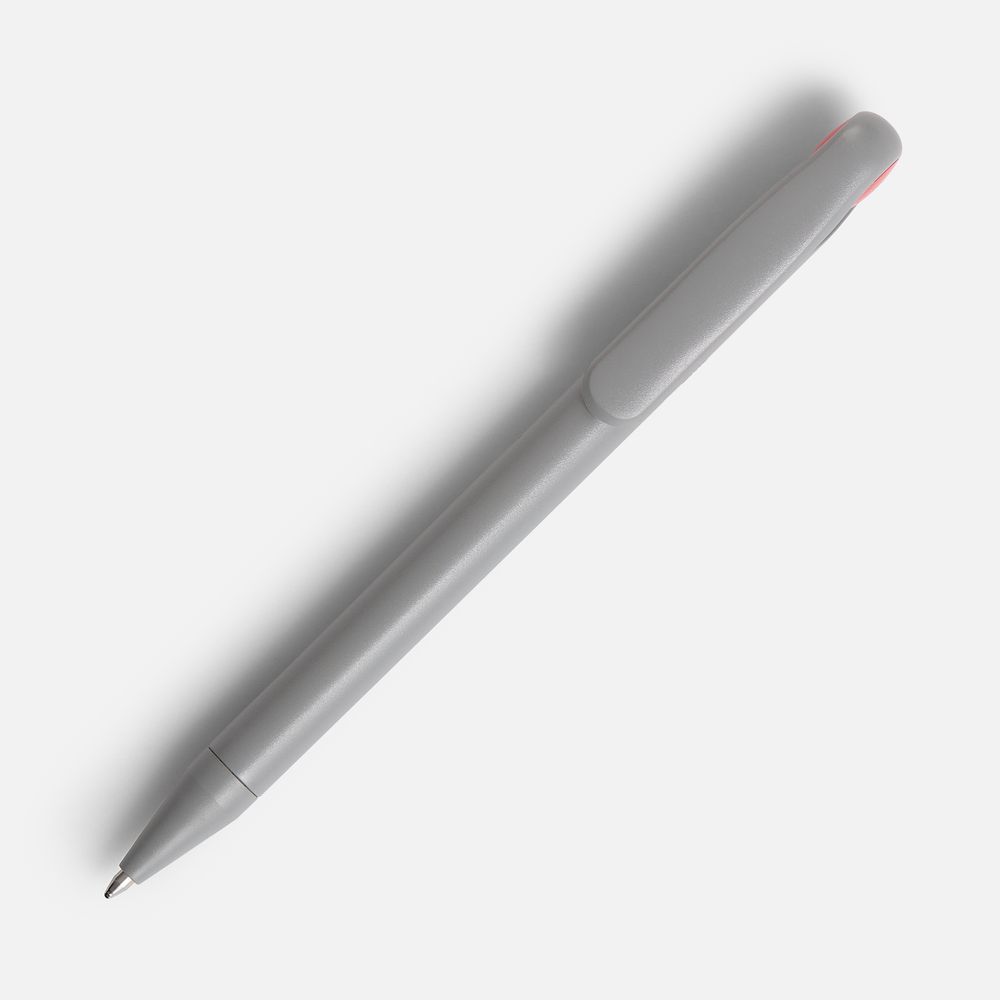 Ручка шариковая Prodir DS1 TMM Dot, серая с красным — фото 1