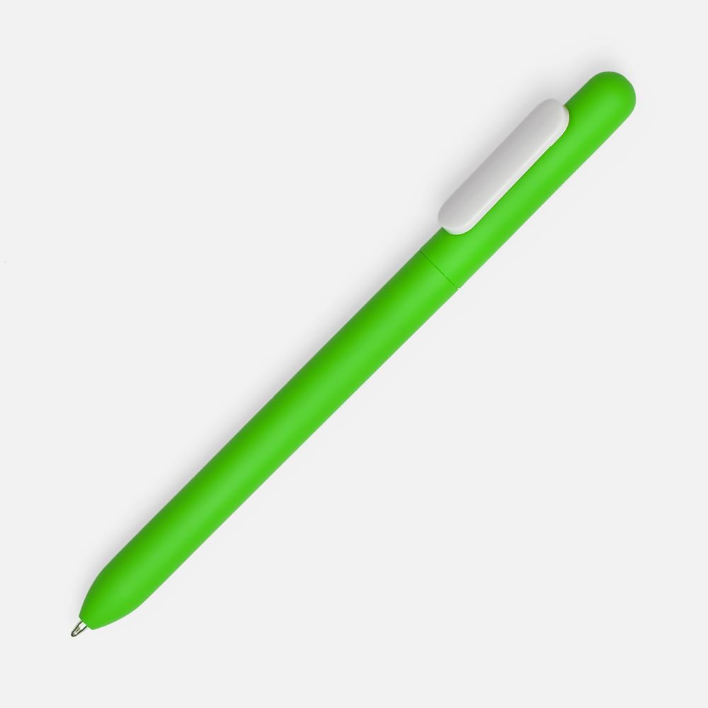 Ручка шариковая Swiper Soft Touch, зеленая с белым — фото 5