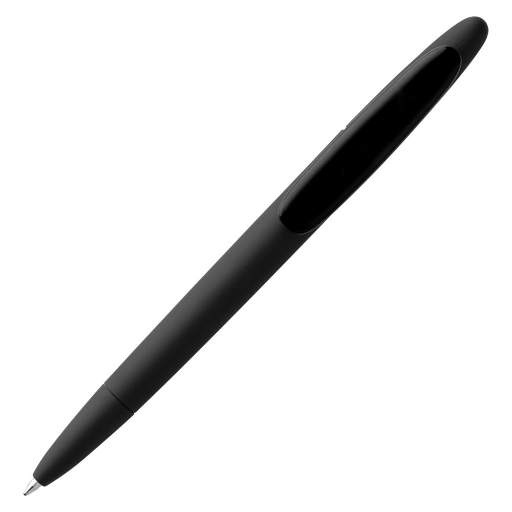 Ручка шариковая Prodir DS5 TRR-P Soft Touch, черная — фото 3
