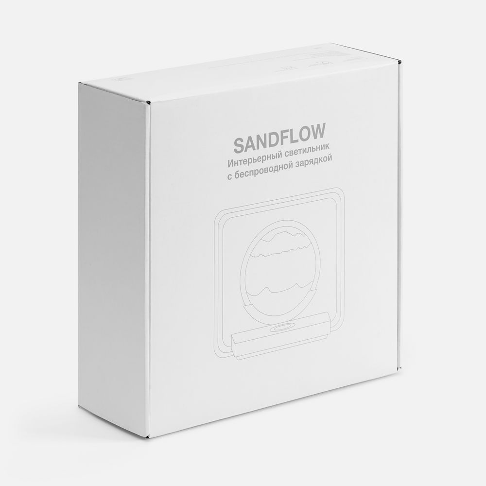 Интерьерный светильник с беспроводной зарядкой Sandflow, белый — фото 11