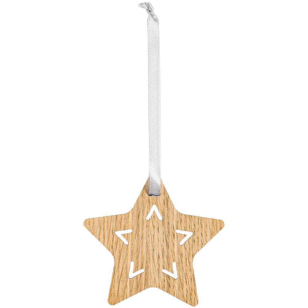 Деревянная подвеска Christmate, звезда — фото 1