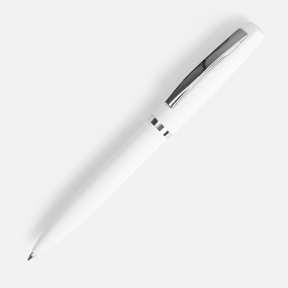 Ручка шариковая Bolt Soft Touch, белая — фото 5
