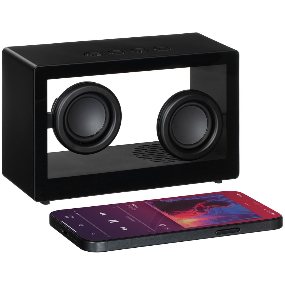 Bluetooth-колонка со светомузыкой Sensofonic, черная — фото 10