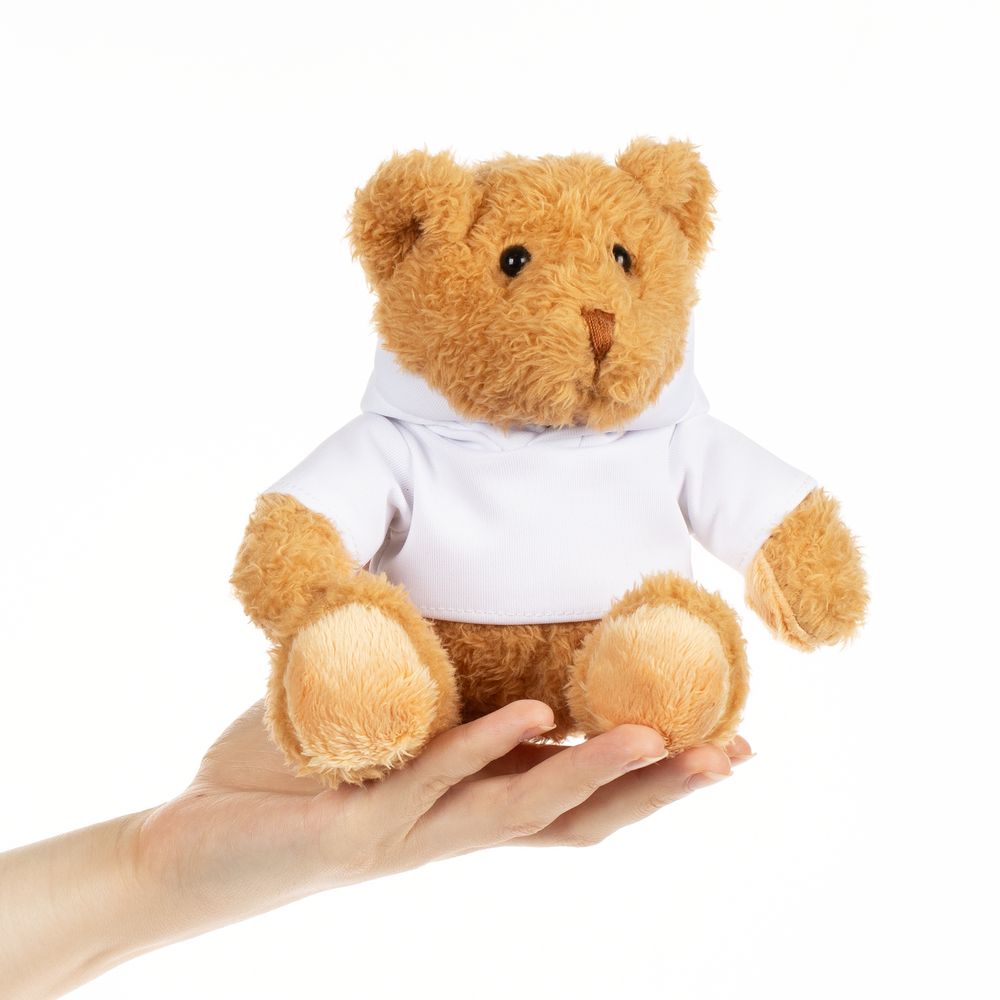 Мягкая игрушка «Мишка Cuddleton» в белом худи — фото 5