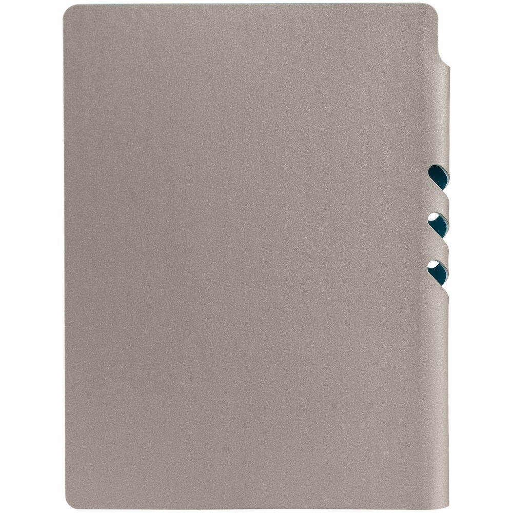 Ежедневник Flexpen, недатированный, серебристо-бирюзовый — фото 7