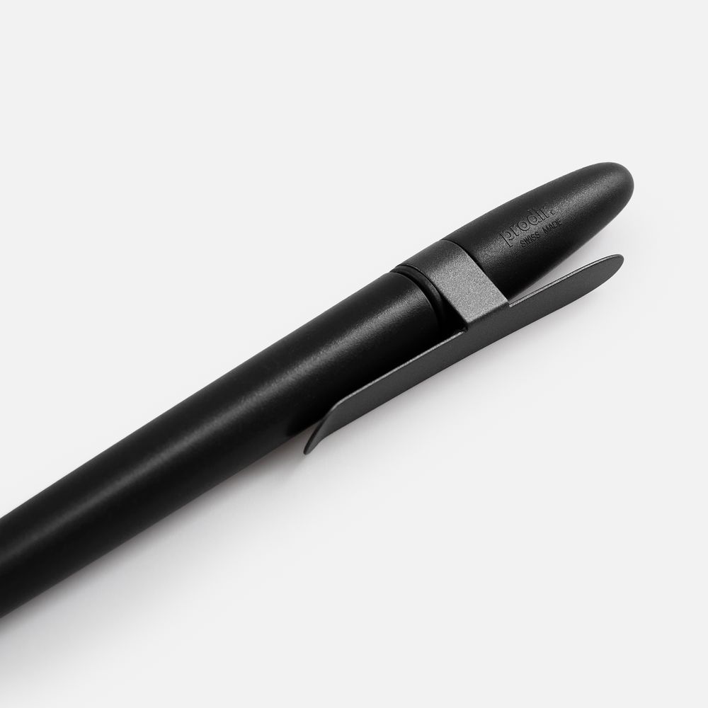 Ручка шариковая Prodir DS5 TSM Metal Clip, черная — фото 4