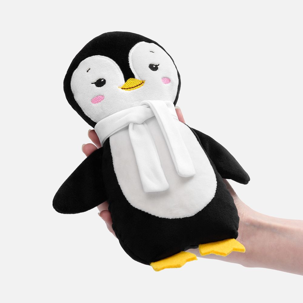 Мягкая игрушка Beastie Toys, пингвиненок с белым шарфом — фото 1
