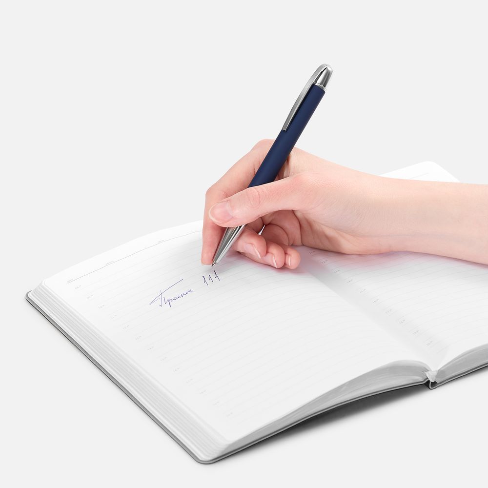 Ручка шариковая Arc Soft Touch, синяя — фото 4