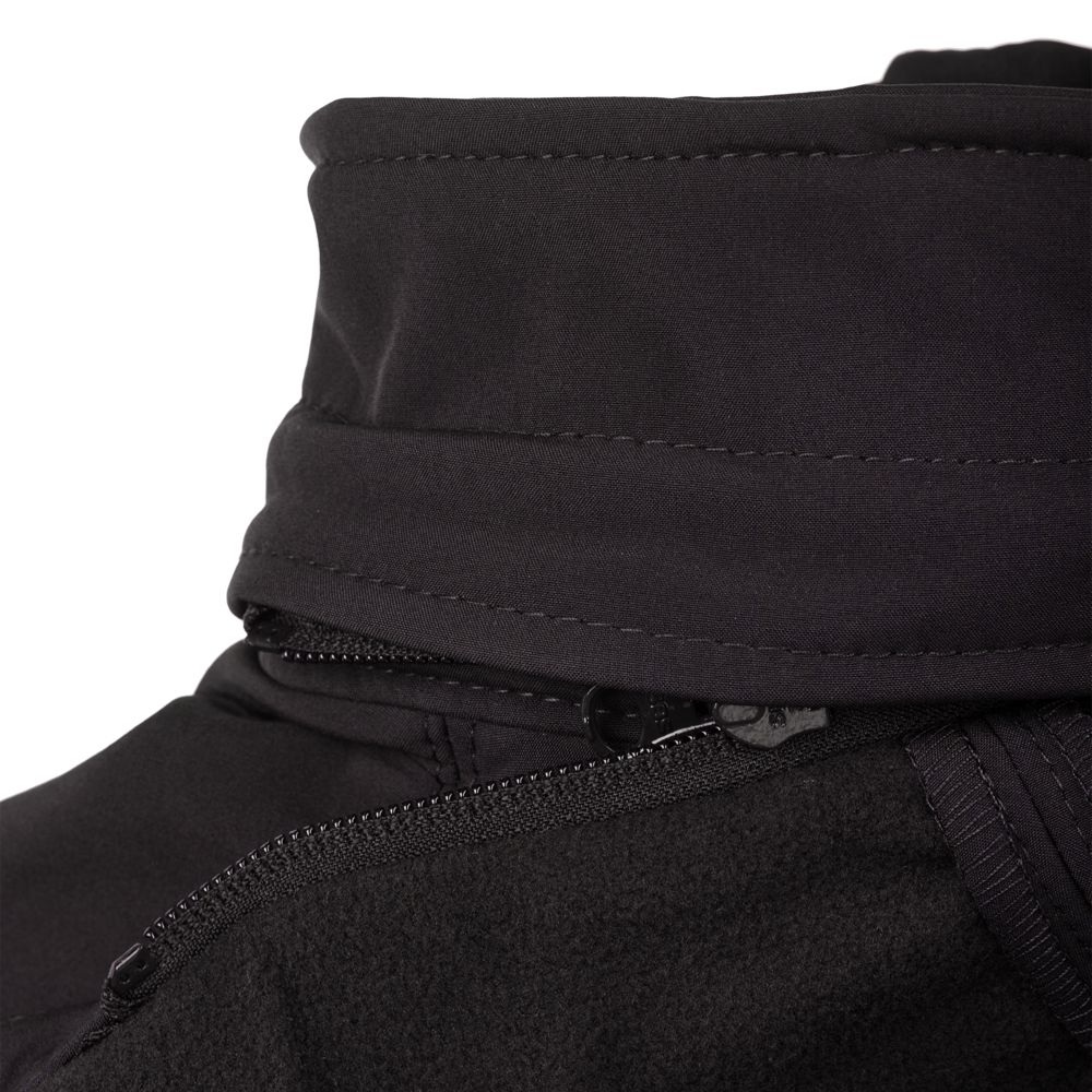 Куртка мужская Hooded Softshell черная — фото 4