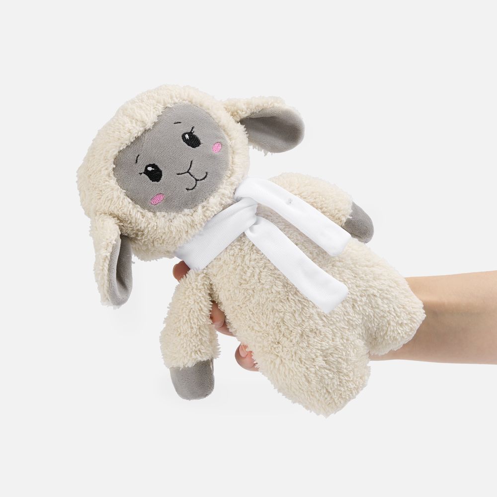 Мягкая игрушка Beastie Toys, овечка с белым шарфом, ver.2 — фото 1