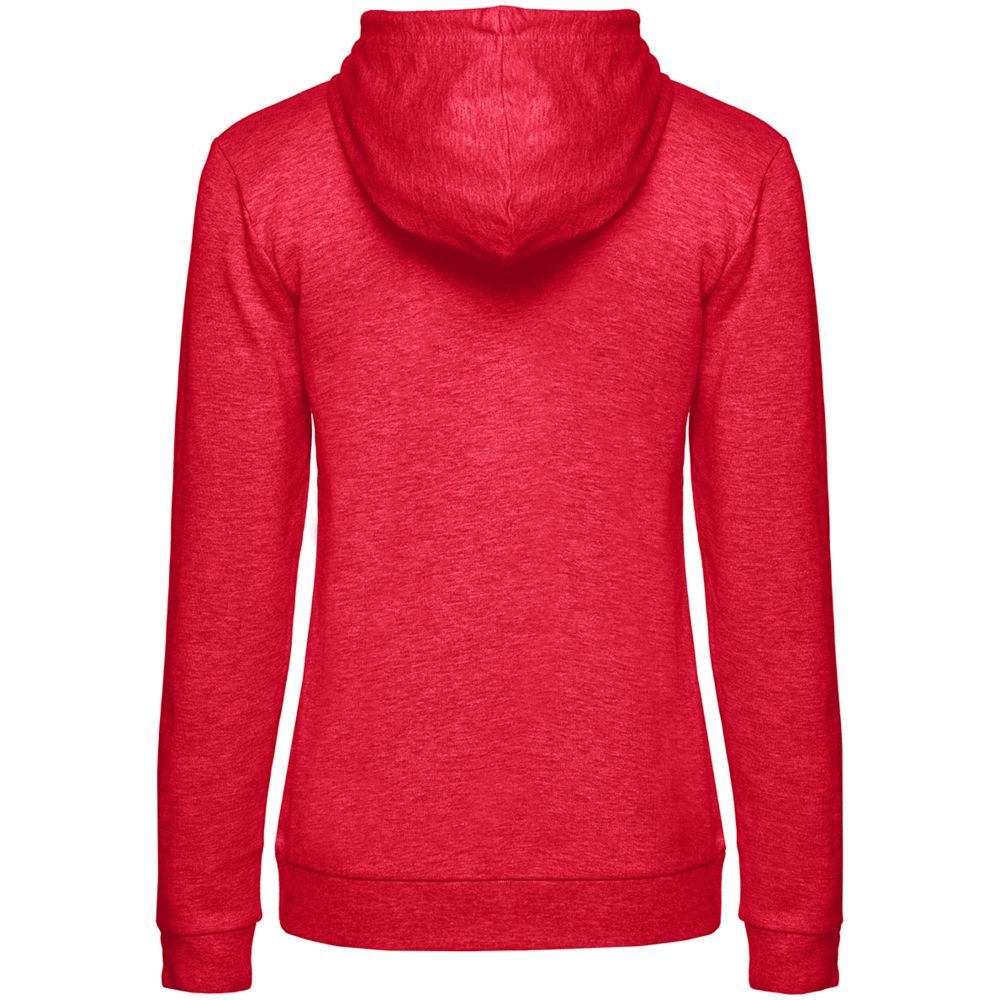 Толстовка с капюшоном женская Hoodie, красный меланж — фото 1