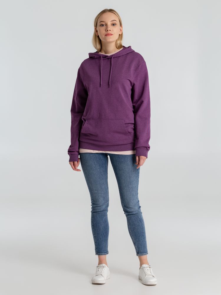 Толстовка с капюшоном унисекс Hoodie, фиолетовый меланж — фото 1