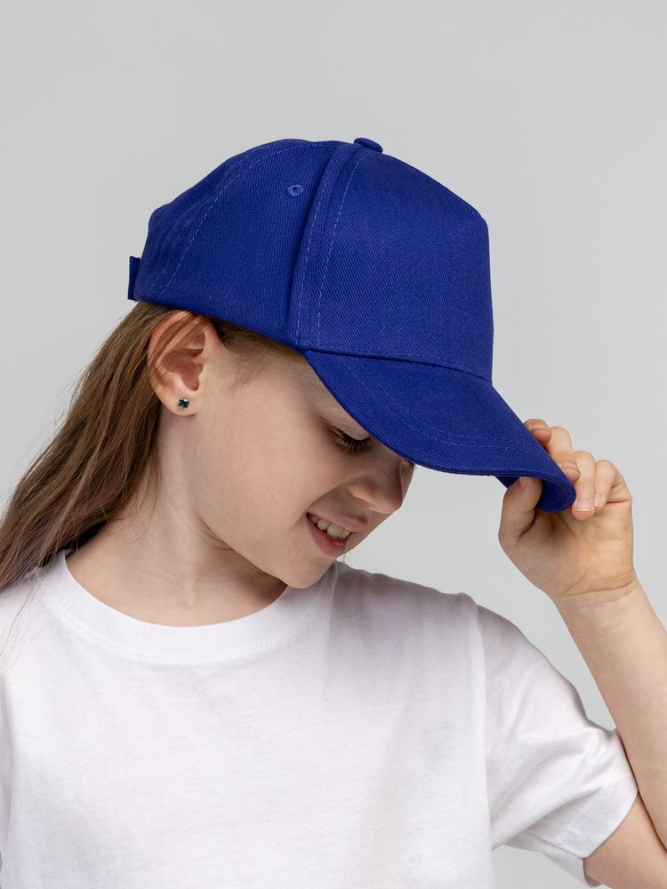 Бейсболка детская Standard Kids, синяя — фото 2
