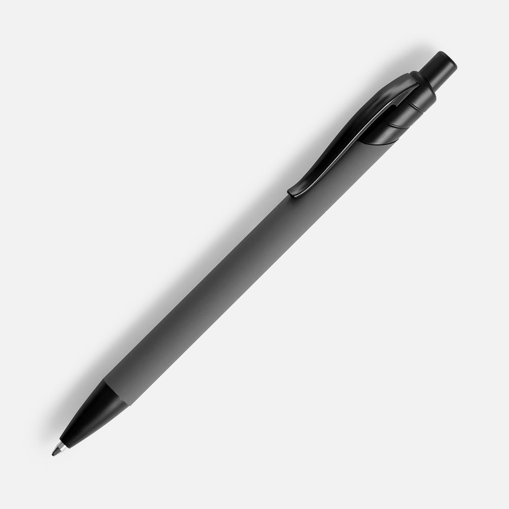Ручка шариковая Undertone Black Soft Touch, серая — фото 5