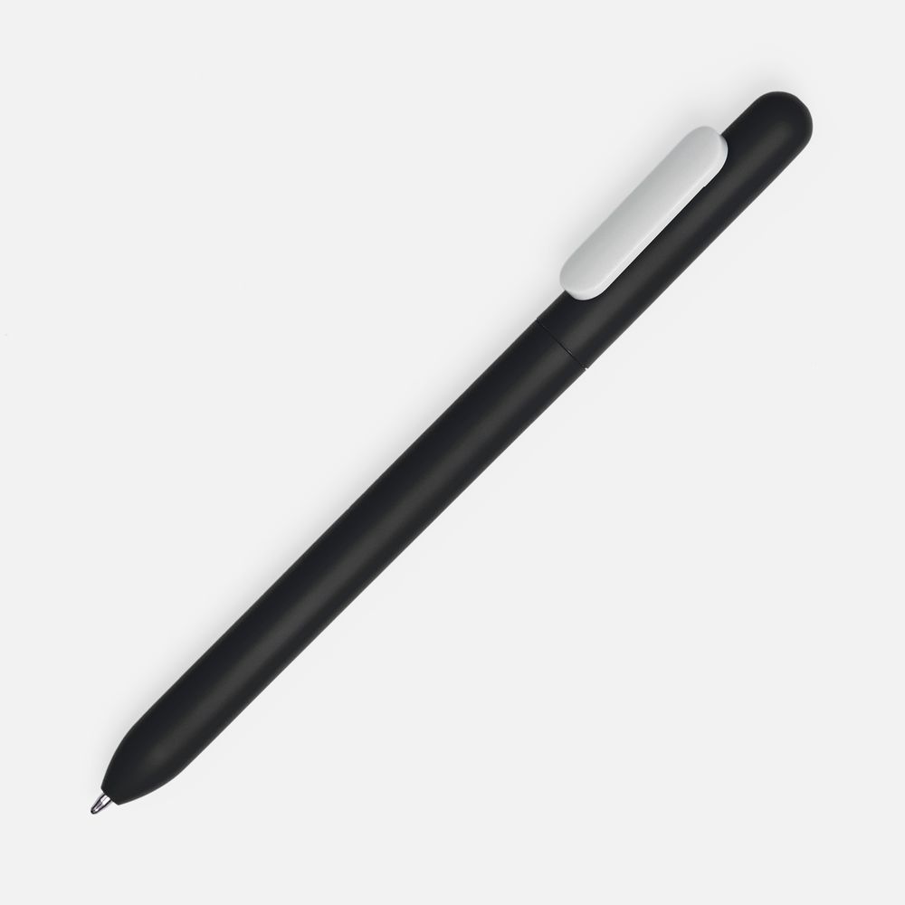Ручка шариковая Swiper Soft Touch, черная с белым — фото 5