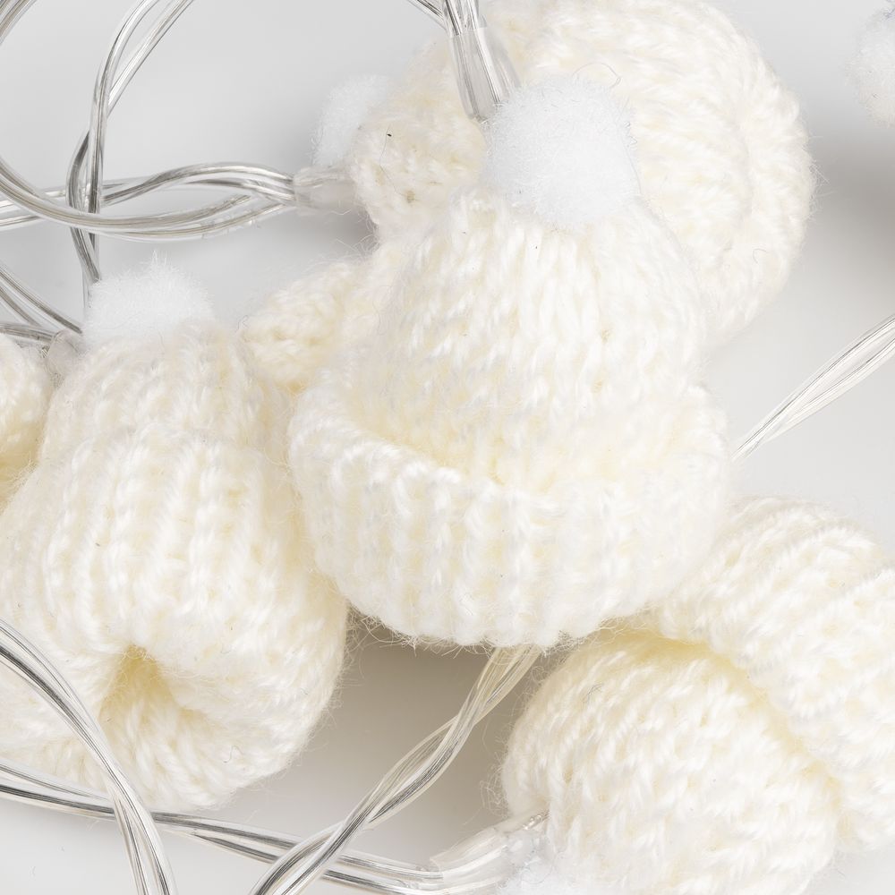 Гирлянда Cosy Poms, белая — фото 4