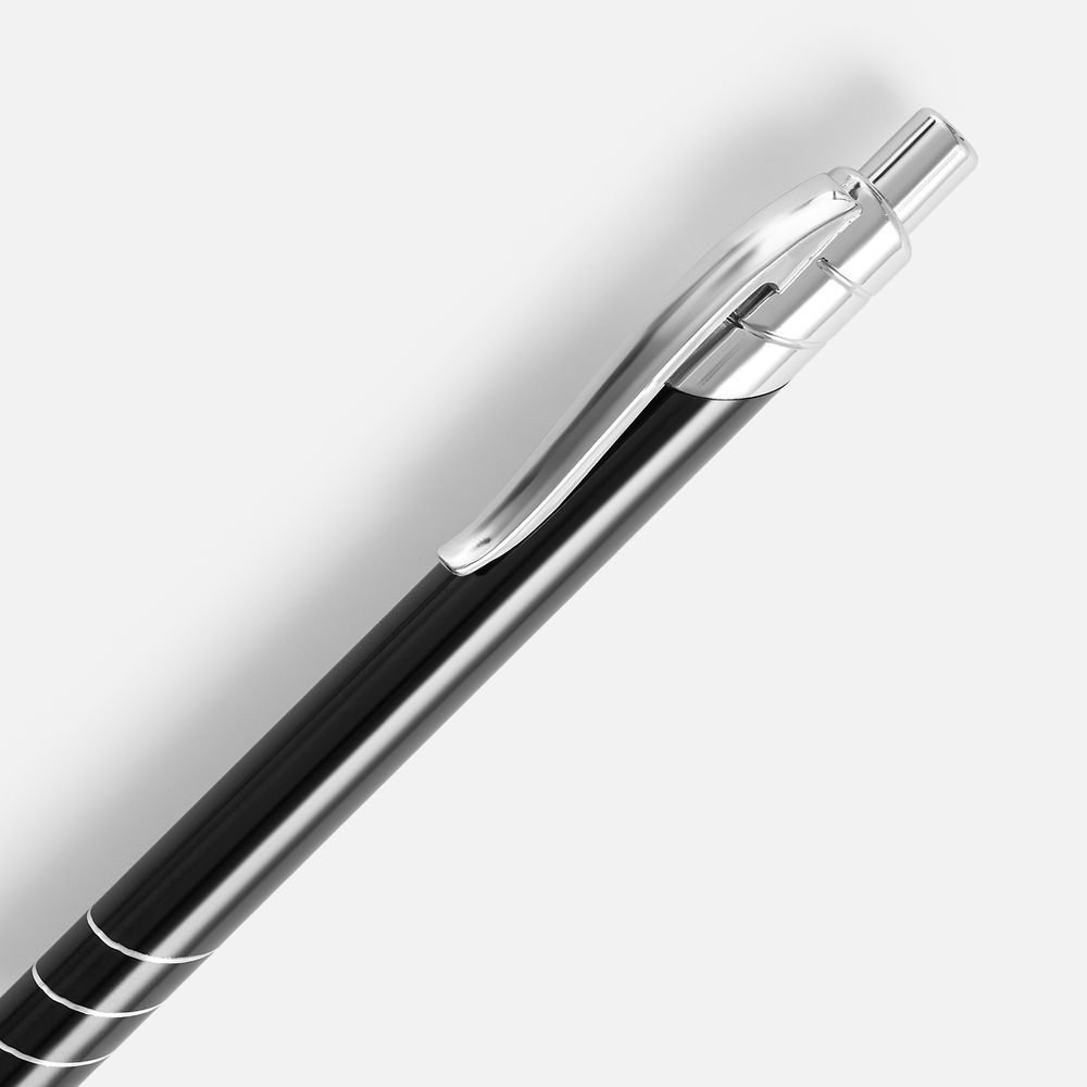 Ручка шариковая Undertone Metallic, черная — фото 2